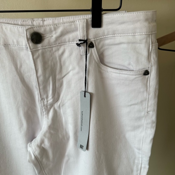 Kut From The Kloth Diana White Skinny Jeans Size 12 NWT - Picture 5 of 13